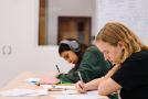 Students working in a classroom, Students working in a classroom